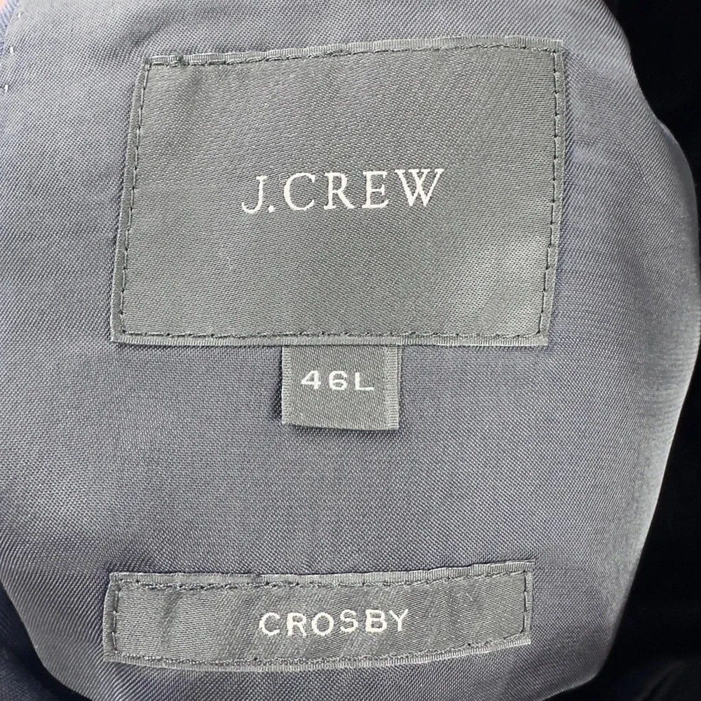 J Crew Crosby Blazer Mens 46L Classic Fit Loro Piana Wool Super 120s Sport Coat